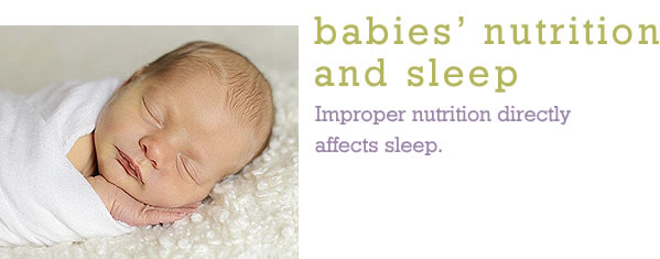 Babies’ Nutrition and Sleep