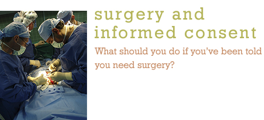 Surgery and Informed Consent