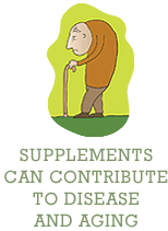 Supplements can contribute to disease and aging