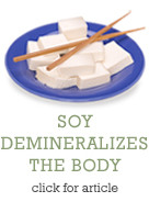Soy Demineralizes the Body